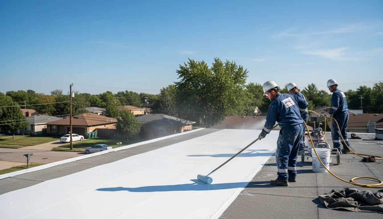 Commercial roof coating in Lake Forest, IL near me